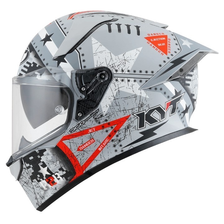 Jual KYT R2R Pro Assault Silver Matt | Shopee Indonesia