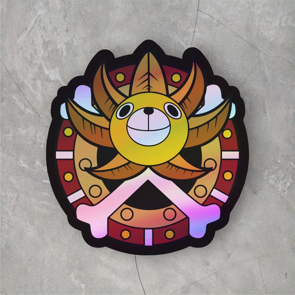Jual Sticker Hologram Anime Going Merry | Sticker Hologram Anime One ...