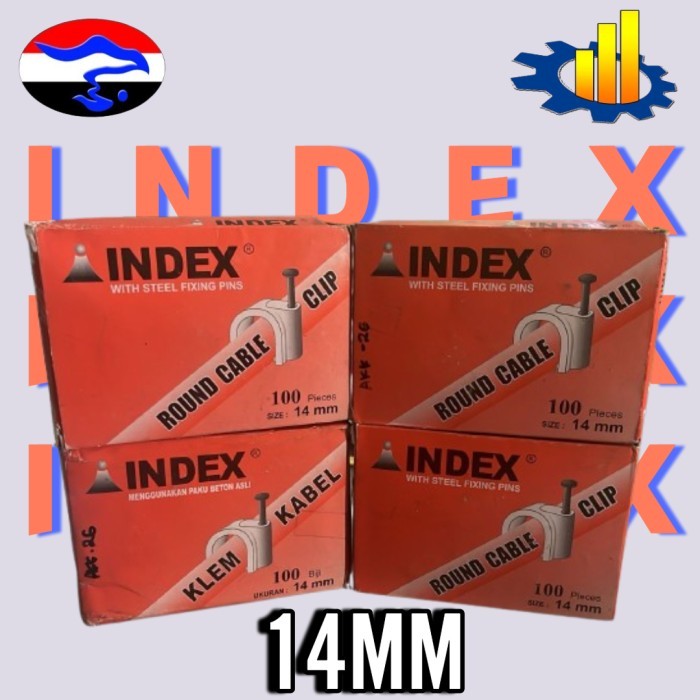Jual Klem Kabel INDEX Ukuran 14 MM | Shopee Indonesia