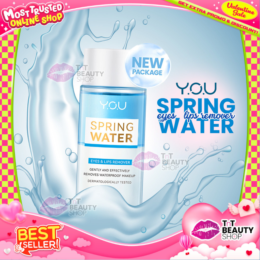 Jual Y.O.U Spring Water Eyes & Lips Remover 80ml - YOU Pembersih Wajah ...