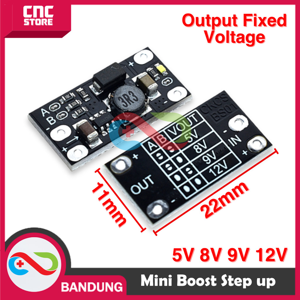 Jual MINI BOOST STEP UP 1.5A 5V 8V 9V 12V-A | Shopee Indonesia
