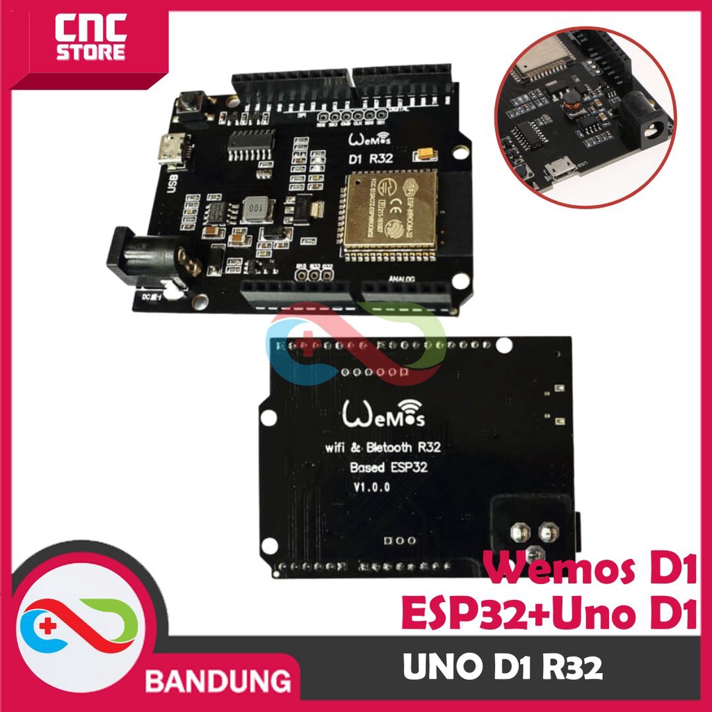 Jual ARDUINO UNO D1 R32 WIFI ESP32 4MB | Shopee Indonesia