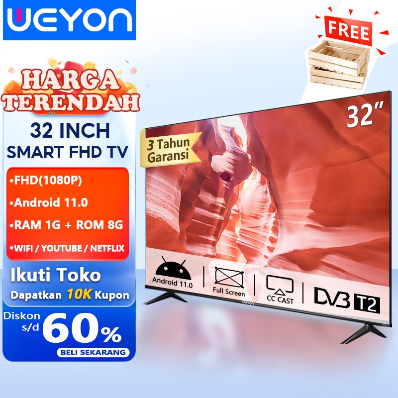 Jual Weyon Sakura Tv Led Inch Smart Tv Digital Android Garansi