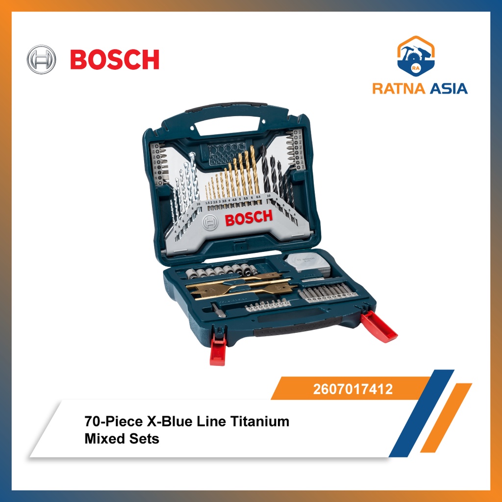 Schroefbit- en borenset Bosch X-Line Titanium (70-delig