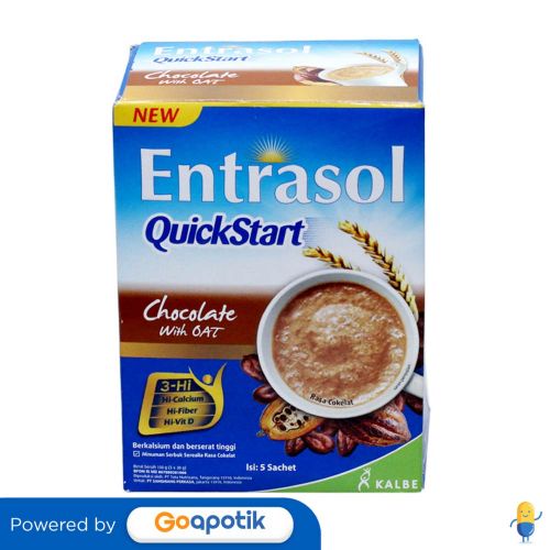 Jual Entrasol Quickstart Rasa Coklat Box 5 Sachet | Shopee Indonesia