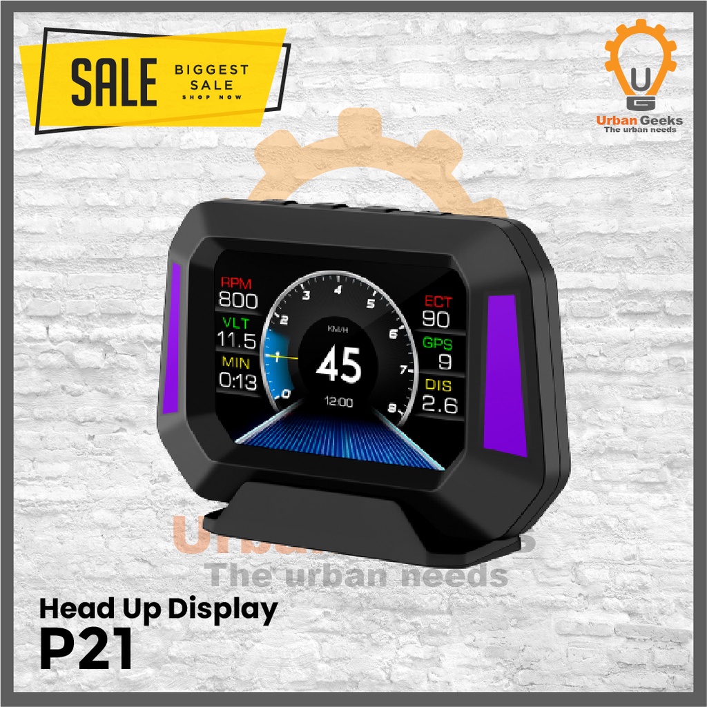 Jual Hud P Inch Head Up Display Speedometer Digital Car Led