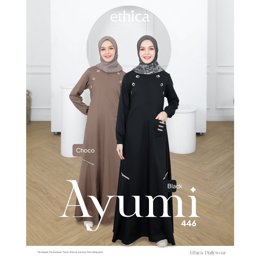Jual Gamis Ethica Ayumi 446 Choco dan Black | Shopee Indonesia