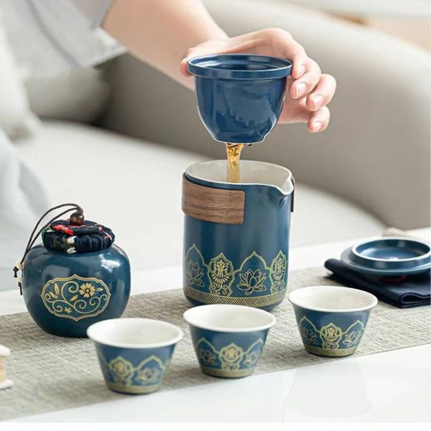 Jual 6PCS/Set Tea Set Gift Set Premium Keramik Lengkap Hampers Kado Set ...