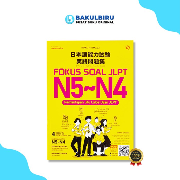 Jual Buku Belajar Bahasa Jepang Update Strategi & Bank Soal JLPT N5-N3 ...