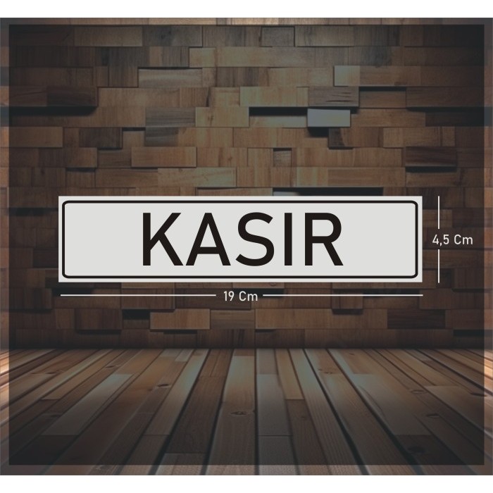 Jual Sticker Tulisan KASIR Abu-abu 19x5cm | Shopee Indonesia