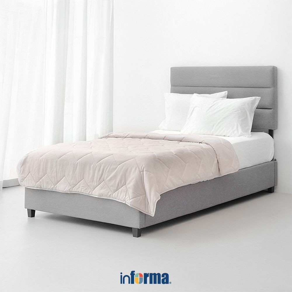 Jual Informa 150X200 cm Bed Cover Seri Marshmallow - Cokelat Muda ...