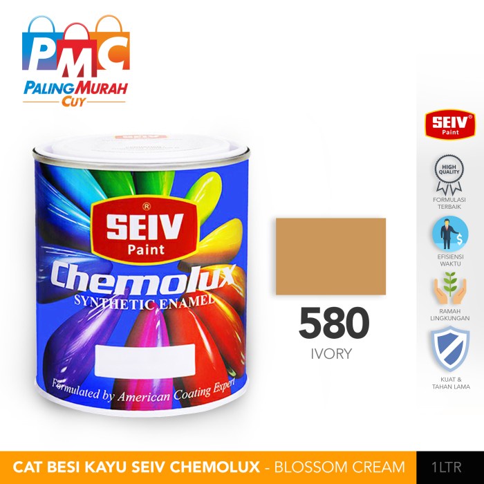 Jual Cat Besi Kayu Seiv Chemolux Super Ivory Shopee Indonesia