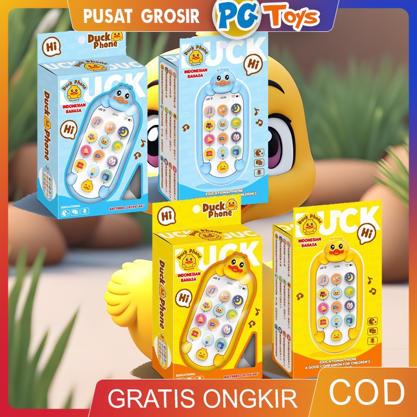 Jual PGTOYS Mainan Edukasi Bayi Mainan Handphone Anak Bayi Keluar Musik ...