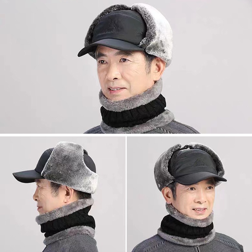 Jual 3in1 Topi Ushanka Russian Topi Bomber Cap dan Masker Water Resist ...