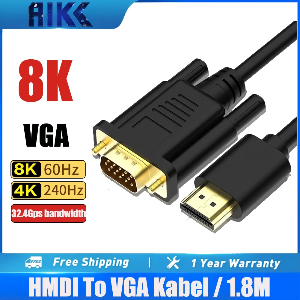 Jual Kabel HMDI to VGA Converter HDMI To VGA Projector/Laptop/Monitor
