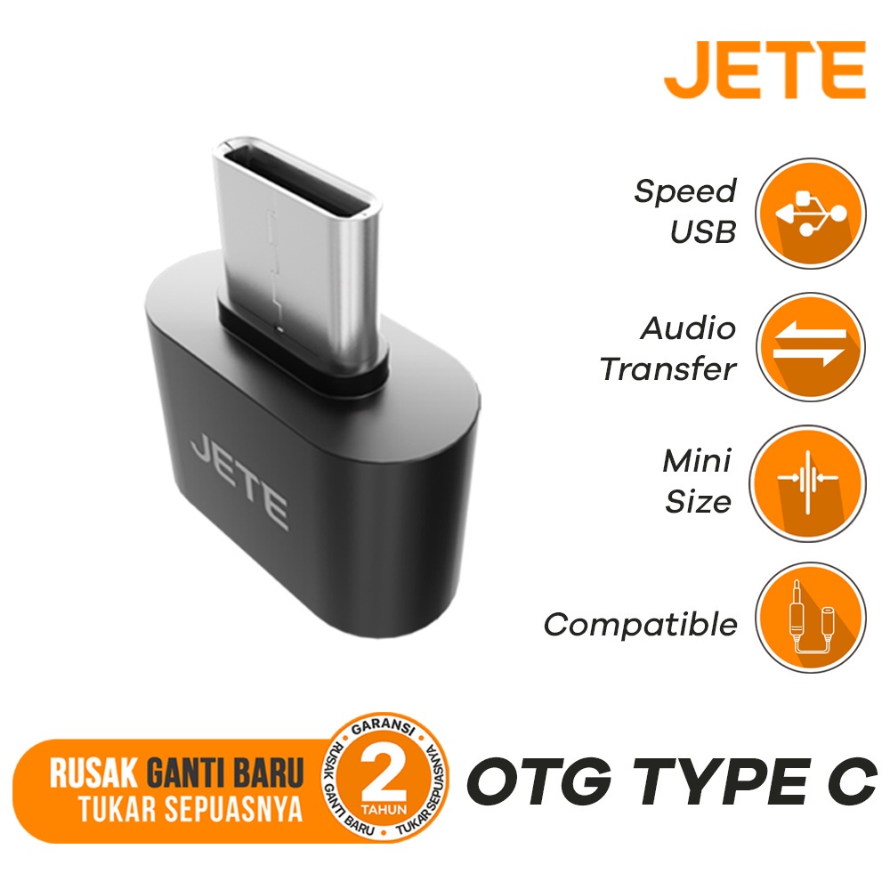 Jual JETE OTG Adapter Mini USB to Type C - Garansi 2 Tahun | Shopee ...