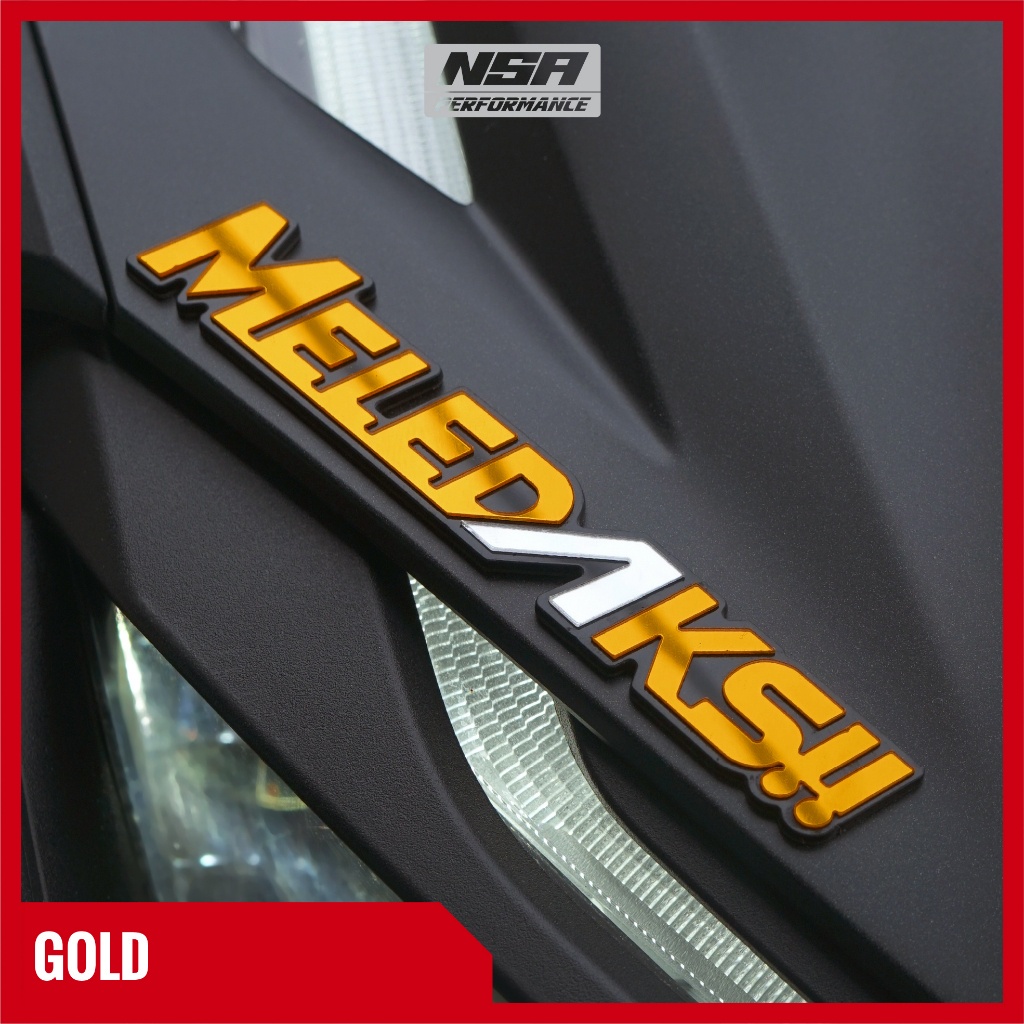 Jual Nsa Stiker Motor Meledaks Stiker Timbul D Pcs Emblem Meledaks