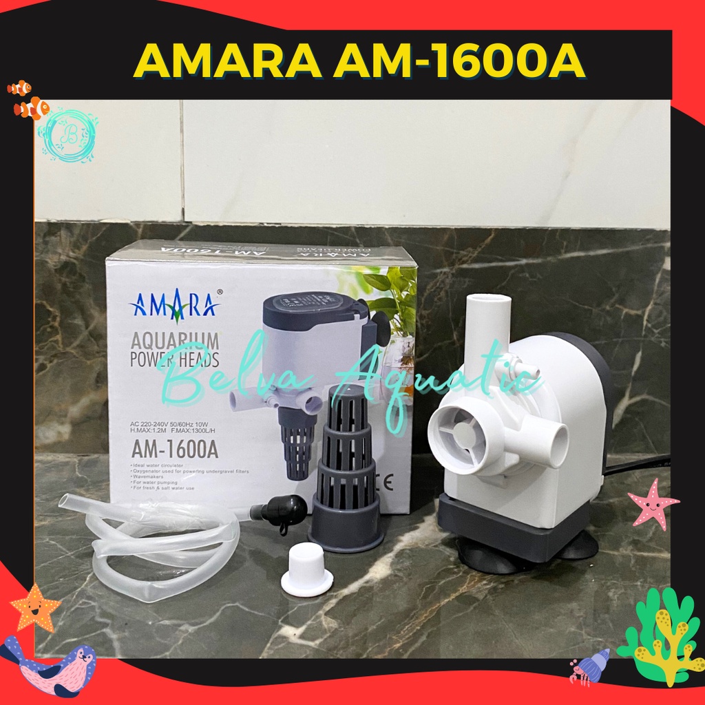 Jual Amara AM-1600A AM 1600 A Pompa Air Celup Aquarium Aquascape ...