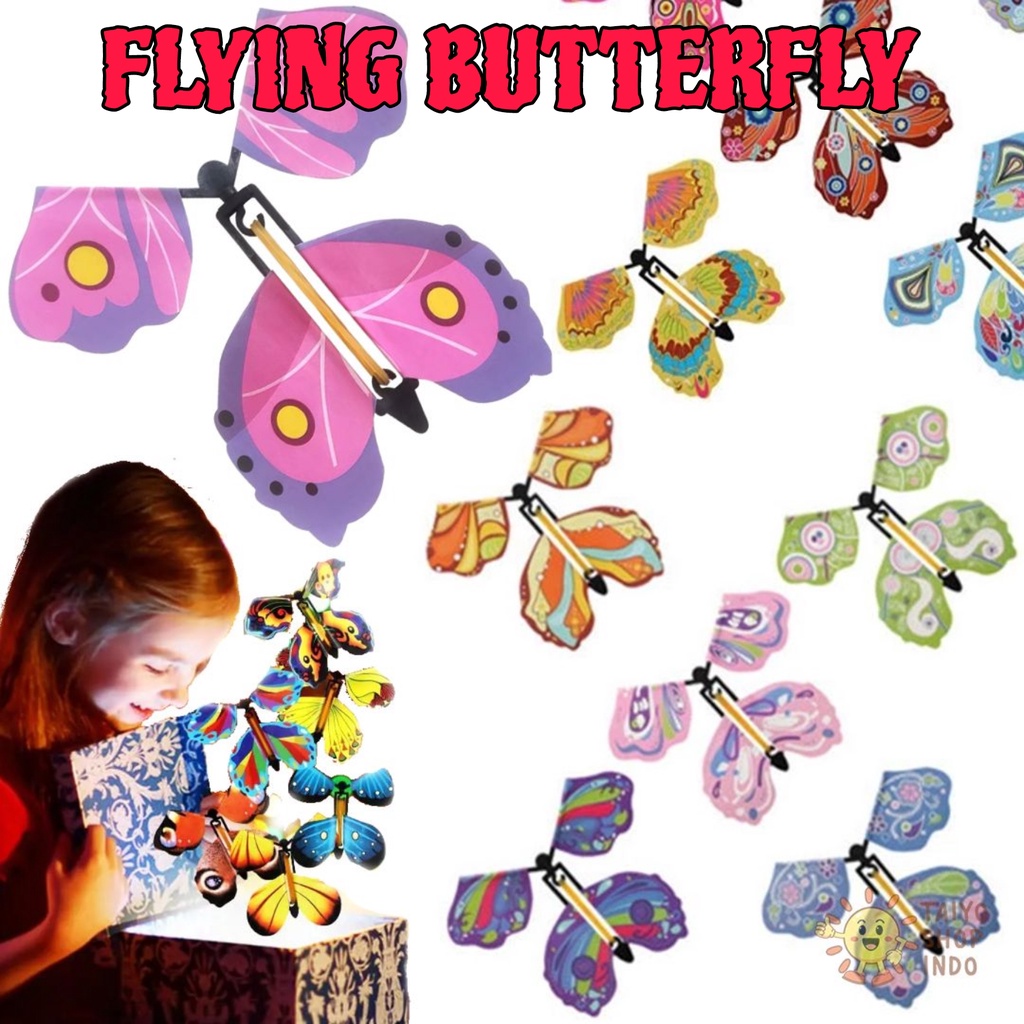 Jual TAIYO Mainan Anak Flying Butterfly Surprise Gift Kupu Kupu Terbang ...