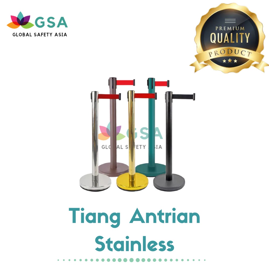 Jual OS43 Queue Line Standing Barrier Tiang Antrian Railing Stand ...