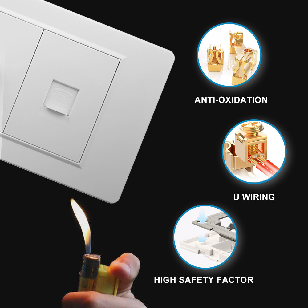 Jual VISWE power socket israel 16A 250V, Type-c usb power socket 5V 2A ...