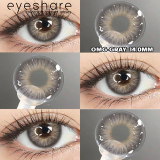 Eyeshare Softlens Minus(0.00~-10.00) 14.0mm Gray Brown Minus OMG Softlen Gray