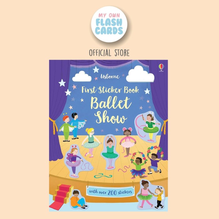 Jual Usborne Sticker Book Ballet Show - Buku Stiker Balet Montessori ...