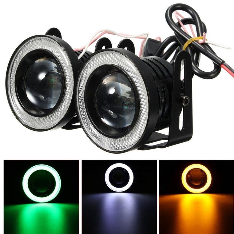 Jual Lampu Led Fog Lamp Angel Eyes Mobil Kabut Mm Projector Universal