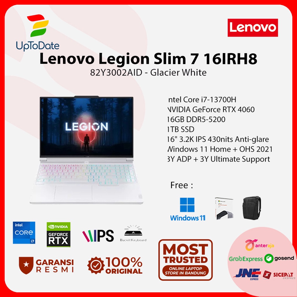 Tastiera Retroilluminata RGB Per Lenovo Legion S7 16IRH8 E Slim 7 16IRH8, Layout UK, Grigia