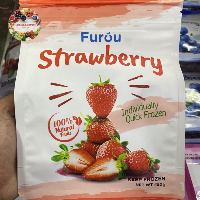 Jual Furou Strawberry Frozen | Buah Strawberry Beku 450 grm | Shopee ...