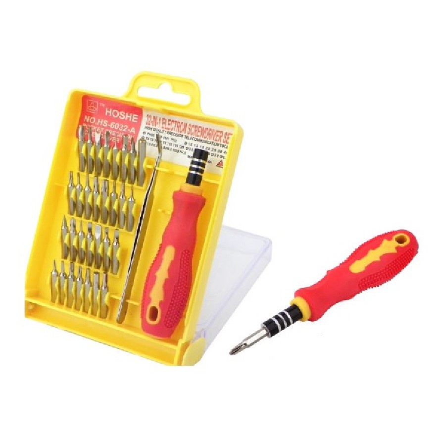 Jual Obeng Model Kotak set 32 in 1 + pinset | Shopee Indonesia