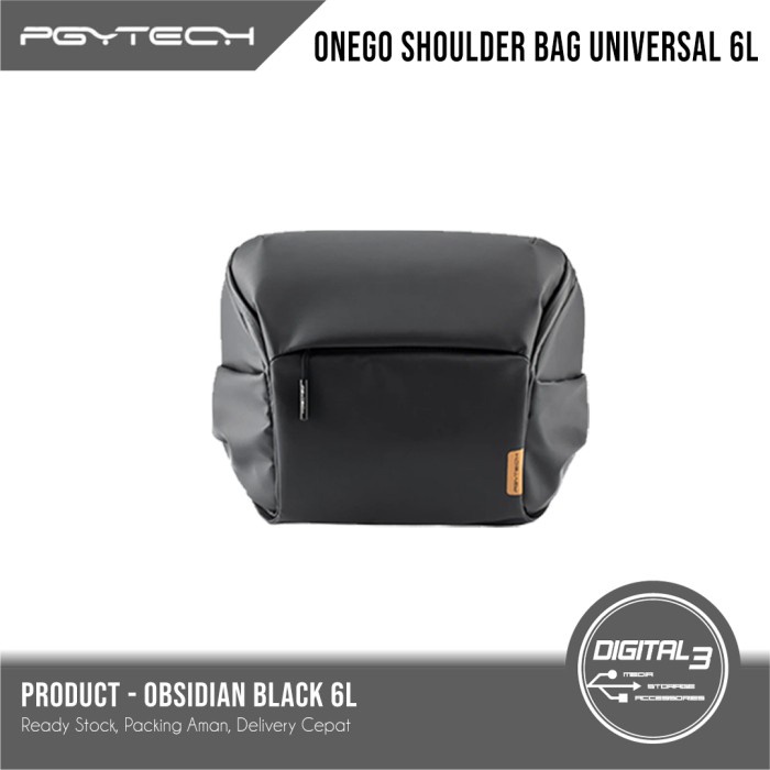 PGYTECH OneGo Cameratas Met Trekkoord, Stijlvolle Zachte Handtas Voor Straatfotografie, Schoudertas Compatibel Met Systeemcamera's Van Nikon/Canon /Sony/Fuji/GoPro/Actioncamera's, Zwart