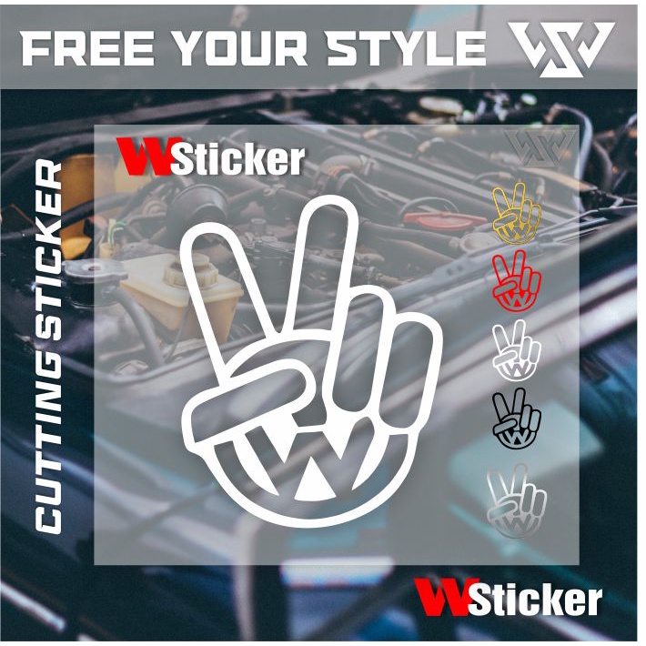 Jual Stiker logo VW Volkswagen Stiker mobil | Shopee Indonesia