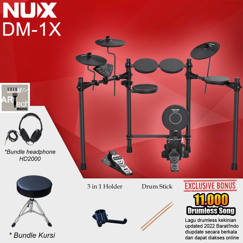 Jual Drum Elektrik NUX DM 1X / DM1X / DM1 X Electric Drum Shopee
