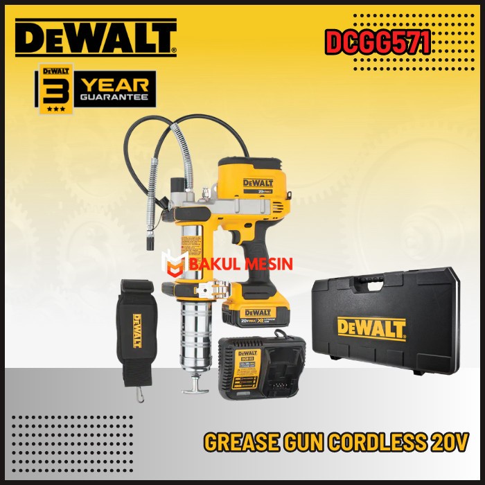 Jual DEWALT DCGG571 Grease Gun Kit Cordless Mesin Grease Gun Baterai