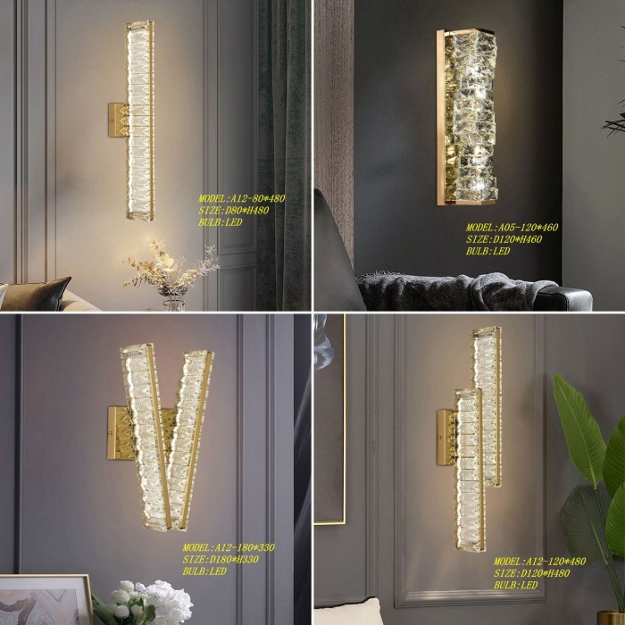 Jual Lampu Dinding Hias MODERN RECTANGLE LED 3 COLOUR wall Lamp ...