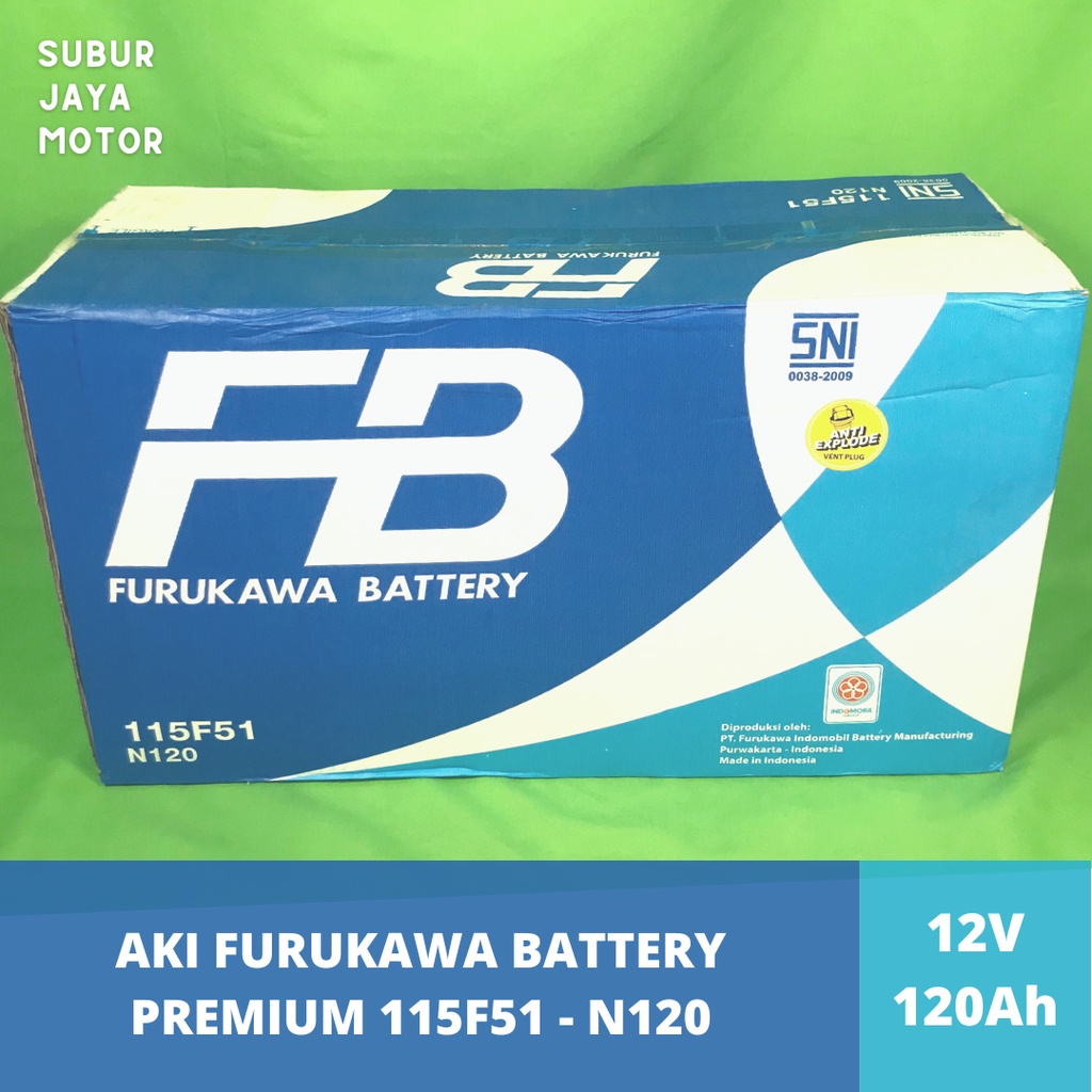 Jual AKI MOBIL FB PREMIUM N120 FURUKAWA BATTERY 115F51 (120Ah) | Shopee