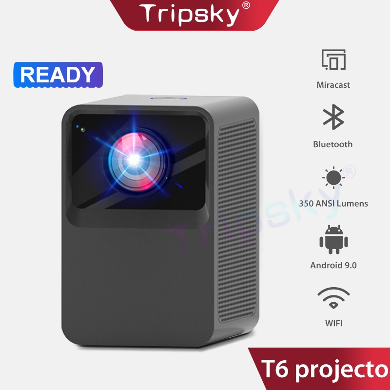 Jual Tripsky T6 Proyektor 250 ANSI Ram 1GB Rom 8GB HD Android Proyektor ...