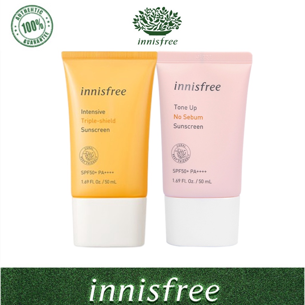 Jual Innisfree Intensive Triple Shield Sunscreen / Innisfree Tone Up No Sebum Sunscreen Skincare