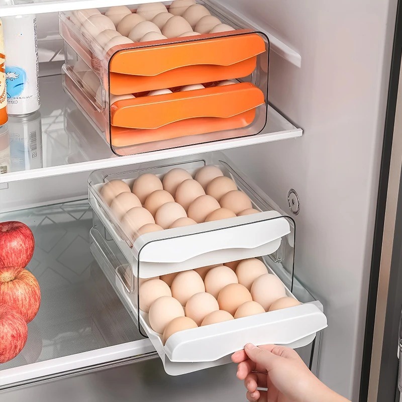 Jual SHENAR, TEMPAT TELUR 2 TINGKAT EGG STORAGE BOX ORGANIZER / KOTAK ...