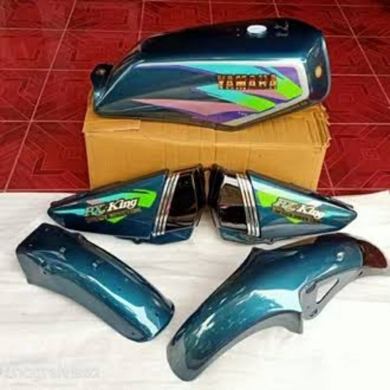 Jual [COD] cover bodi full set RX king tahun 1997 warna hijau set
