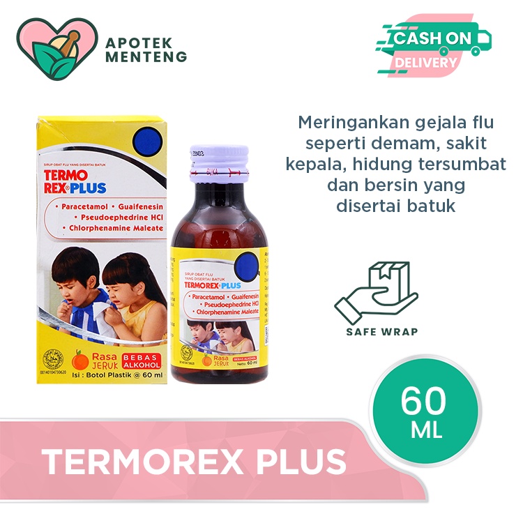 Jual Termorex Plus Sirup 60 ML - Obat Batuk Dan Pilek Anak | Shopee ...