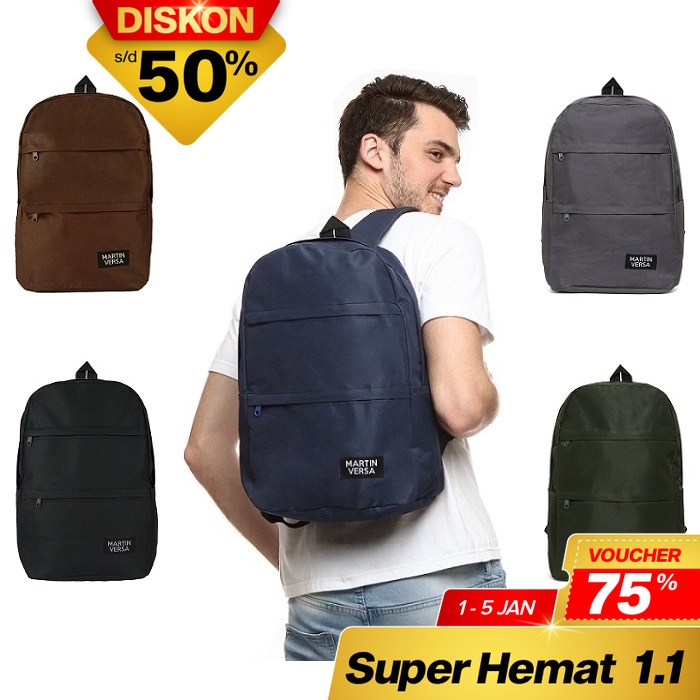 Product image Martinversa TR19 Tas Ransel Pria Backpack Men Laptop Kanvas