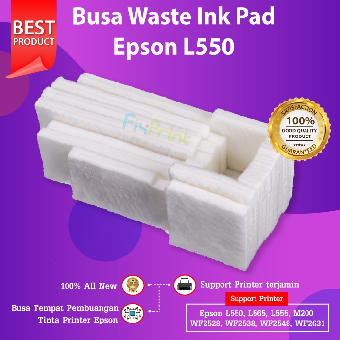 Jual Busa Ink Pad Epson L550 L565 L555 Ink Pad Busa Pembuangan Printer M100 M200 Busa Plus Ink 8348