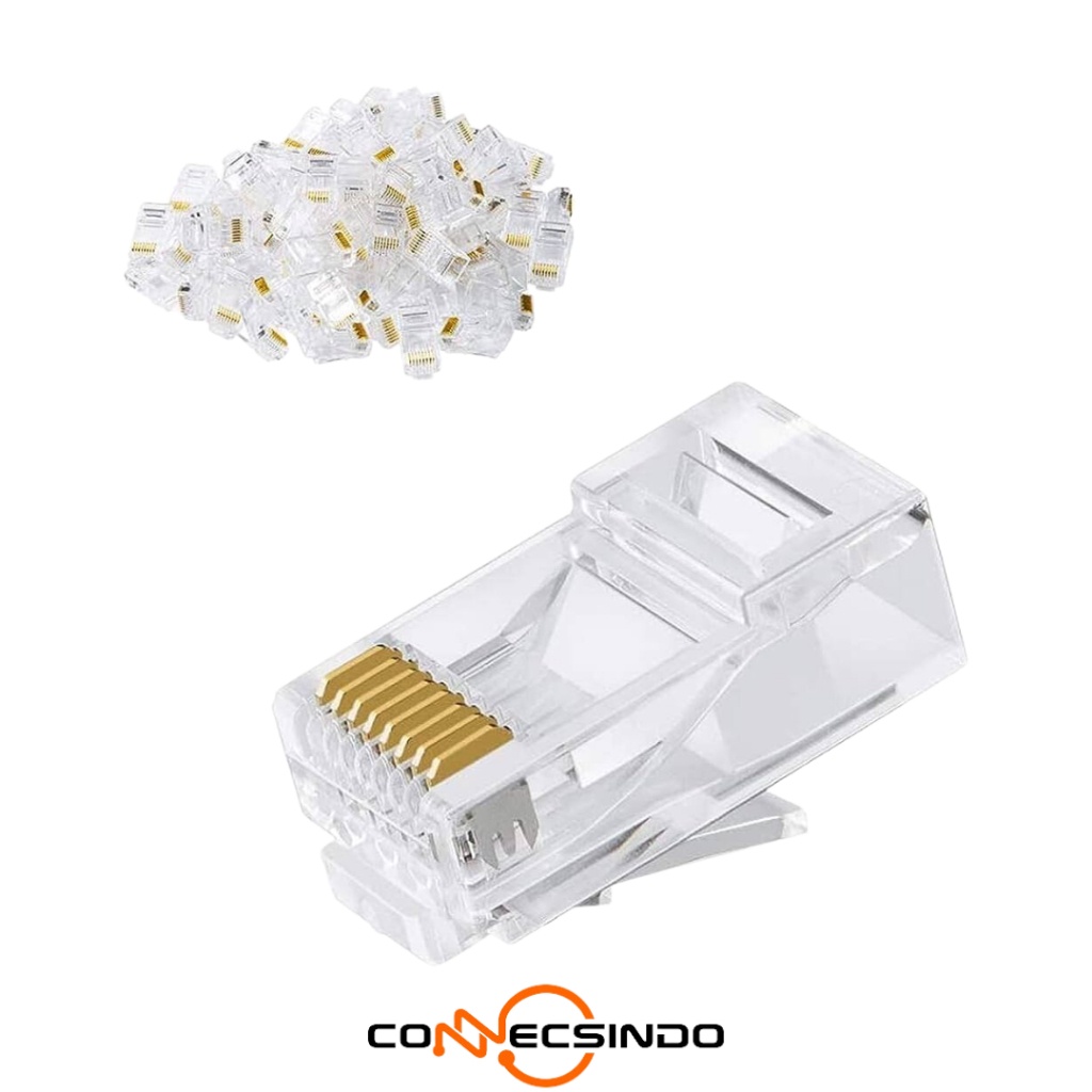 Jual CONNECTOR RJ45 CAT 6 ECER ZIMMLINK NYK VASCOLINK RJ45 CAT6 ECERAN ...