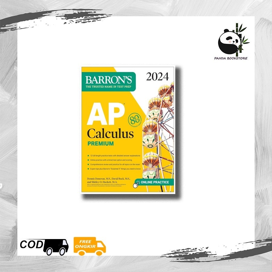 Jual AP Calculus Premium, 2025 12 Practice Tests + Comprehensive Review + Online Practice