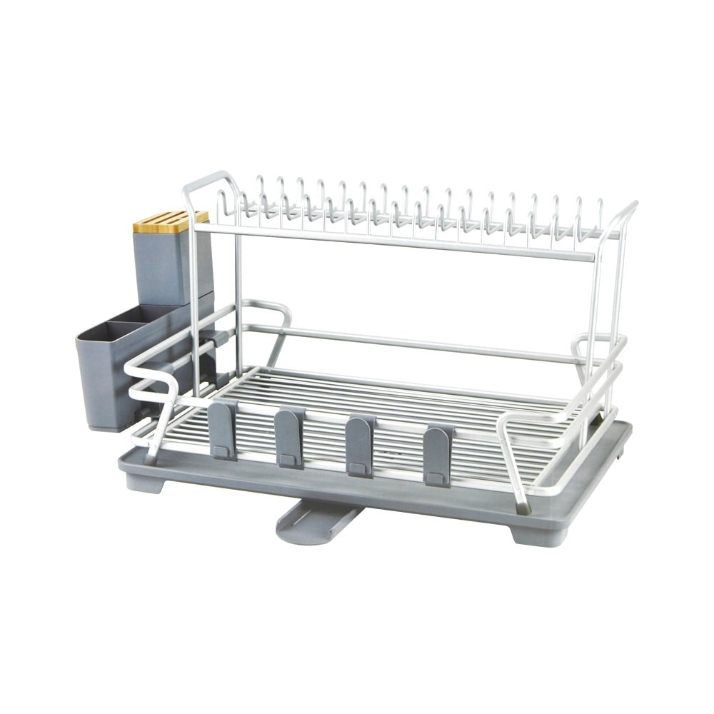 Jual Informa Viola Rak Piring 2 Tingkat - Abu Abu Dish Rack Tempat ...