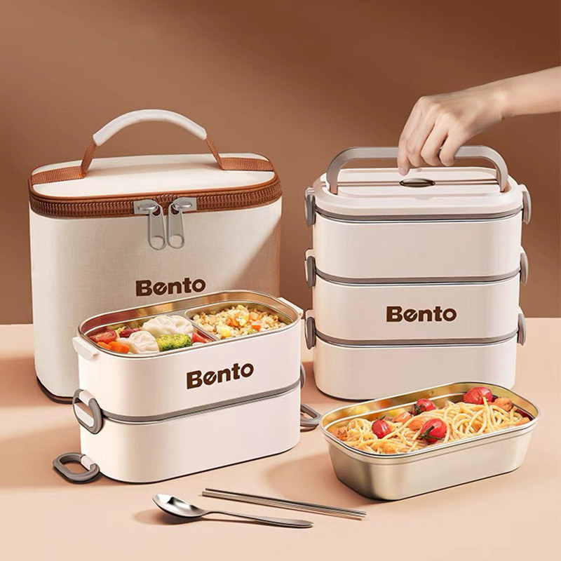Jual Lunch Box Stainless/lunch Box Set/Kotak Makan Tempat Makan ...