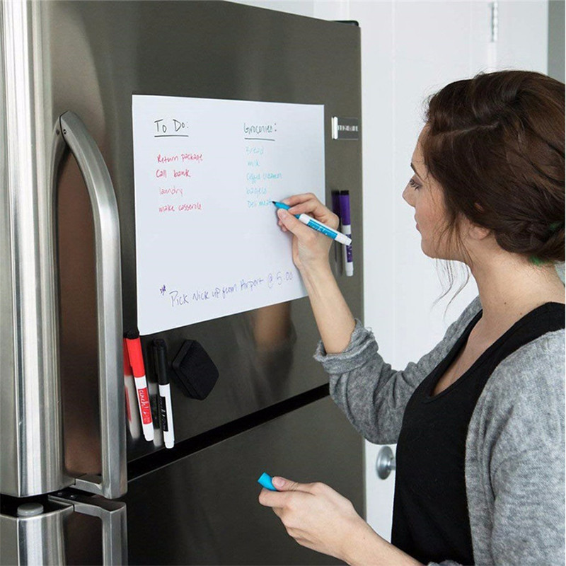 Jual Magnetic Whiteboard Fridge Magnets Dry Wipe Message Board Marker ...
