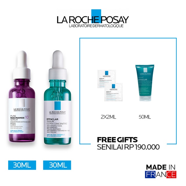 Jual La Roche Posay Acne-Prone & Correcting Serum Duo Kit | Shopee ...